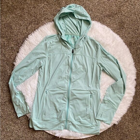 Kuhl Jacket Light Blue Thin Hooded Zip Front Women’s Size XS - Picture 1 of 13